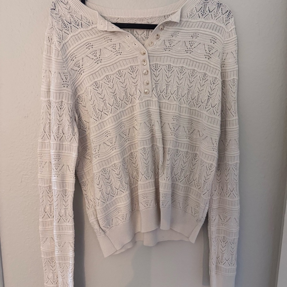 Chic Cream Knit Sweater